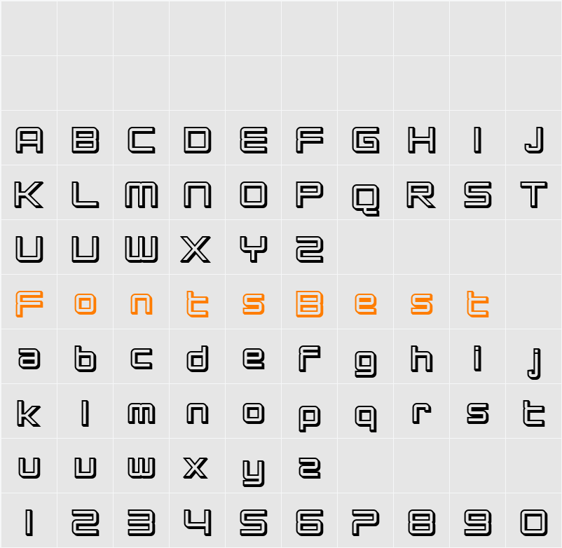 SF Chromium 24 Character Map