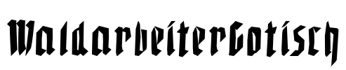 WaldarbeiterGotisch Font Image