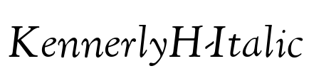 KennerlyH-Italic