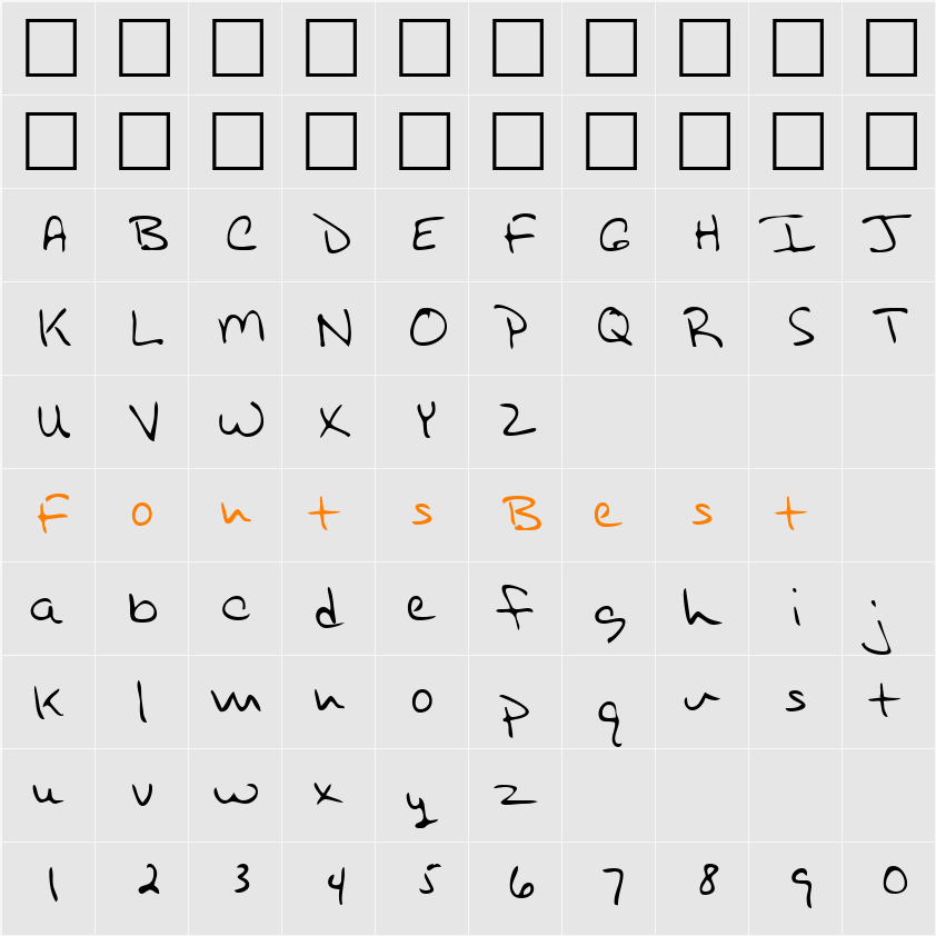 LEHN254 Character Map