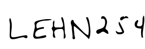 LEHN254 Font Image