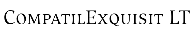 CompatilExquisit LT Font Image