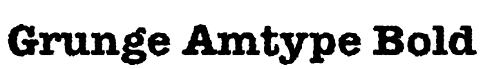 Grunge Amtype Bold