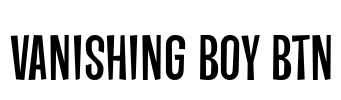 Vanishing Boy BTN Font Image