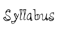 Syllabus Font Image