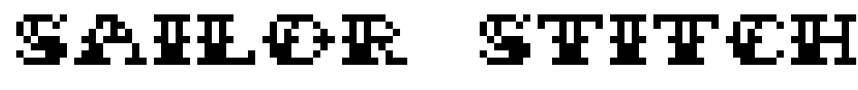 Sailor Stitch Font Image
