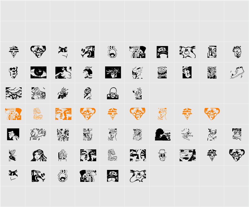 StreetGraffArts Character Map