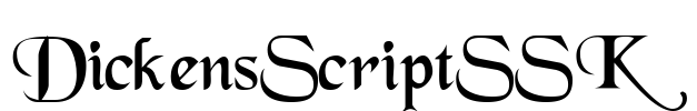 DickensScriptSSK Font Image
