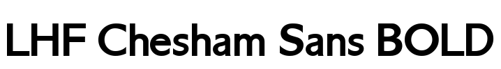 LHF Chesham Sans BOLD Font Image