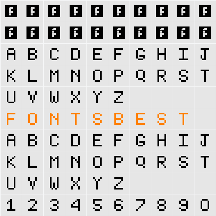 Type Writer Character Map