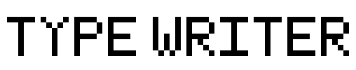 Type Writer Font Image