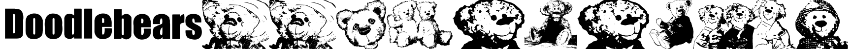 Doodlebears Font Image