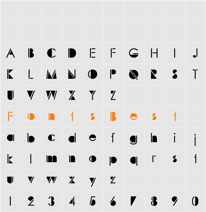 Sunspots Character Map