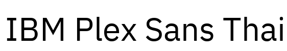 IBM Plex Sans Thai
