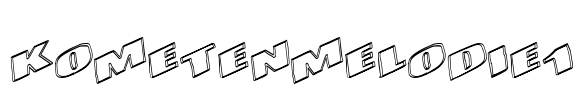 KometenMelodie1 Font Image