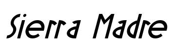 Sierra Madre Font Image