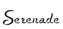 Serenade Font Image