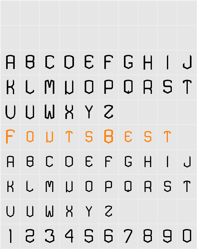 KARDON TYPE Character Map