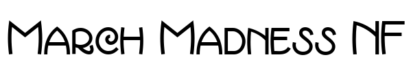 March Madness NF Font Image