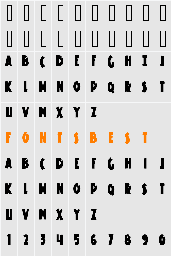 Knuckle Sandwich Classic Character Map