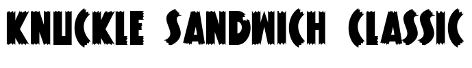 Knuckle Sandwich Classic Font Image