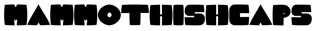 MammothishCaps Font Image