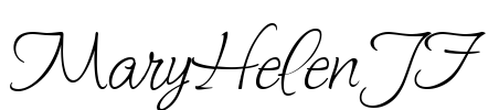 MaryHelenJF Font Image