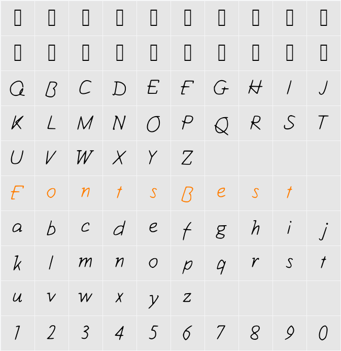 Kiwii__1 Character Map