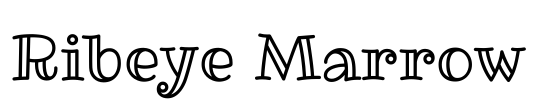 Ribeye Marrow Font Image
