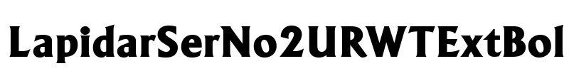 LapidarSerNo2URWTExtBol Font Image