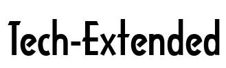 Tech-Extended Font Image