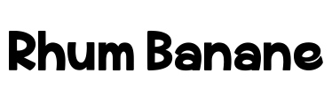 Rhum Banane Font Image