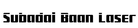 Subadai Baan Laser Font Image