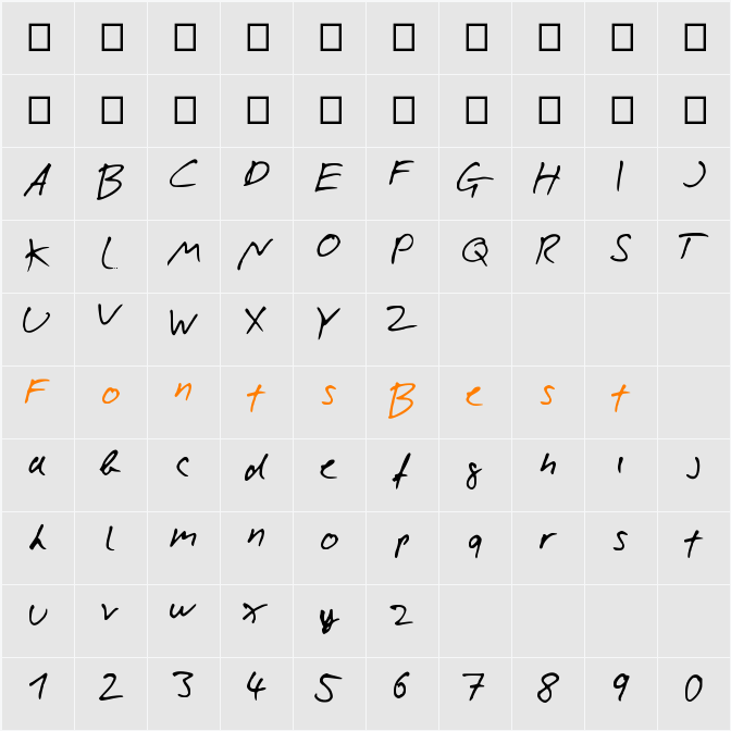 Nicolas Character Map