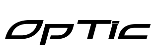 OpTic Font Image