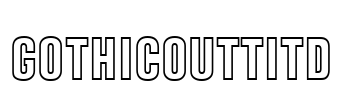 GothicOutTitD Font Image