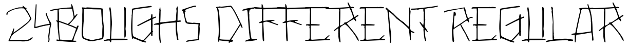 24boughs Different Regular Font Image