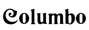 Columbo Font Image