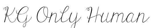 KG Only Human Font Image