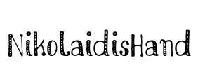 NikolaidisHand Font Image