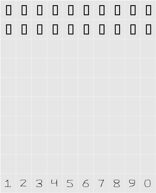 Helem Character Map