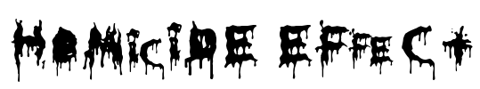 HoMicIDE EFfeCt Font Image
