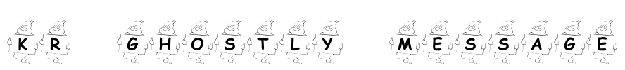 KR Ghostly Message Font Image
