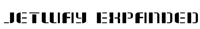 Jetway Expanded Font Image