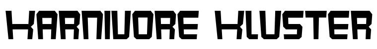 Karnivore Kluster Font Image