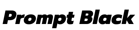 Prompt Black Font Image
