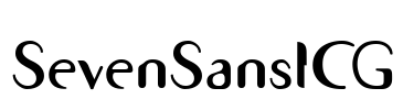 SevenSansICG Font Image