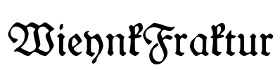 WieynkFraktur Font Image