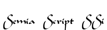 Semia Script SSi Font Image