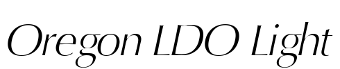 Oregon LDO Light Font Image